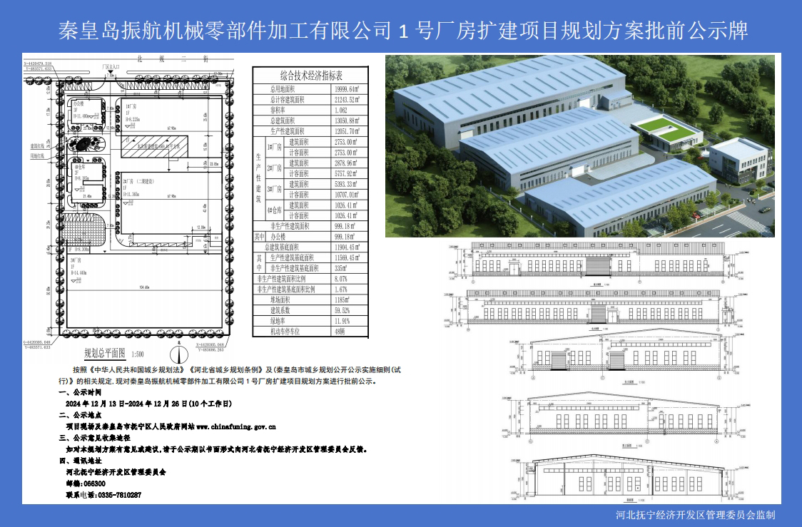 秦皇岛振航机械零部件加工有限公司1号厂房扩建项目规划方案批前公示牌.jpg